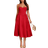 Shein BAE Elegant Women Spaghetti Strap Long Fluffy Skirt Dress, For Daily Dating, Outing, Nightclub Party, Autumn