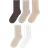H&M Ribbed Socks 5-pack - White/Beige