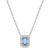 Swarovski Una Necklace - Silver/Blue/Transparent