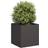 vidaXL Planter Black 40 x 40 x 40 cm Cold-rolled Steel 40x40x40cm