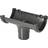 FloPlast Grey Half Round Gutter Running Outlet 112mm