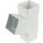 FloPlast White 65mm Square Downpipe Branch