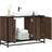 vidaXL Bathroom Sink Cabinet Brown Oak 90 x 33 x 60 cm