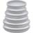 Saro Round Plastic Plant Saucer Drip Tray Set of 6