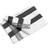 Pillivuyt Wide Stripes Viskestykke Sort, Hvid (90x60cm)