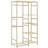 vidaXL with Shelves 100x50x184.5 cm Bamboo Clothes Rack