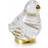 Holmegaard Fairytales Sparrow Clear/Gold Dekorationsfigur 6.5cm