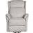 Beliani Modern Fabric Recliner Lift Function Light Grey Armchair 86cm