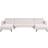 Beliani U-Shaped Alnes Off-White Soffa 345cm 5-sits