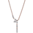 Pandora Sparkling Herbarium Cluster Drop Collier Necklace - Rose Gold/Transparent