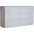 Home Source Lugano Storage 6 Drawers Grey Chest of Drawer 120x72cm