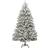 vidaXL Luxury Fir Green/White Christmas Tree 300cm