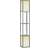 Homcom Modern Tall Light Grey/White Floor Lamp 156cm
