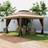 Dakota Fields Cassy Iron Pop Up Gazebo 356cm W X 356cm D X 280cm H