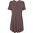 Lady Avenue Bamboo Short Sleeve Nightdress - Coffee Bean