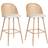 Beliani Retro Beige Barstol 104cm 2st
