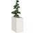 vidaXL Plantekasse 40 x 80 x 80 cm Stål Hvid Plantekasse