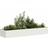 vidaXL Plantekasse 280 x 80 x 40 cm Stål Hvid Plantekasse