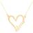 QVC Personalized Heart Name Necklace - Gold