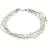 Pilgrim Lily Chain Bracelet - Silver