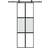 vidaXL with Hardware Set 76x205 cm Sliding Door Clear Glass (x)