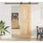 vidaXL with Hardware Set 70x210 cm Brown Sliding Door (x210cm)