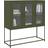 vidaXL Skab 100.5 x 39 x 107 cm Koldvalset Stål Olivengrøn Skænk