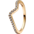 Pandora Sparkling Wave Ring - Gold/Transparent