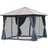 OutSunny Gazebo with Roof 3x3 m