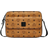 MCM Aren Messenger Bag In Visetos Medium - Cognac