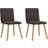 vidaXL 4101148 Dark Brown Köksstol 86cm 2st
