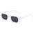 VFDHN Polarized Square Sunglasses White/Grey