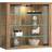 VCM Vitrosa Honey Oak Glass Cabinet 43x40cm