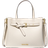 Michael Kors Emilia Large Pebbled Leather Satchel - Light Cream