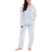 Daisy Dreamer Women's Plush Fleece Hooded Pyjama Set - Grey