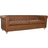 Home ESPRIT Vintage Brown/Nature Sofa 218cm 3 Seater