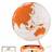 Atmosphere Luminous Orange Jordglob 30cm