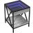 vidaXL With Infinity LED Grey Sonoma Bedside Table 40x40cm