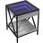 vidaXL With Infinity LED Grey Sonoma Sängbord 40x40cm