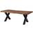 Massivmoebel24 Freeform Tinted Gray Dining Table 100x260cm
