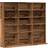 vidaXL CD Cabinet Old Wood Book Shelf 89.5cm