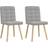 vidaXL 4101100 Cloud Grey Köksstol 86cm 2st