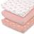 The Peanutshell Rainbow Floral Changing Pad Cover 3pcs
