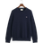 Gant Micro Textured Cotton Crewneck Sweater - Evening Blue