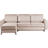 Beliani Modern Brown Sofa 253cm 3 Seater