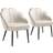 tectake Cocktail Beige Loungestol 80.5cm 2st