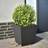 vidaXL Garden Planter Black 40x40x40 cm Steel ∅40cm