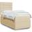 vidaXL Mit Matratze Creme 80 x 200 cm Boxspringbett