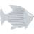 BigBuy Home Fish White Prydnadsfigur