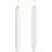 Deluxe Homeart Real Flame Mini White LED-lys 14cm 2stk